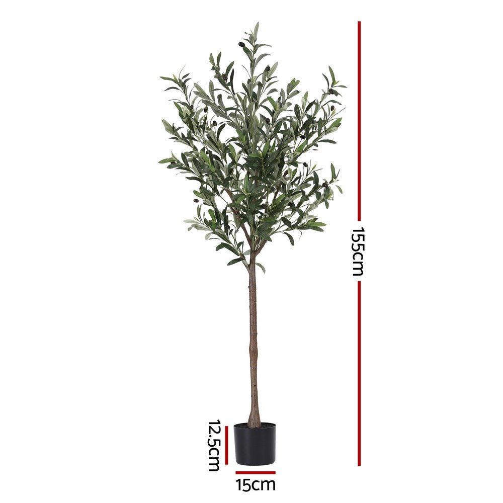 155cm Artificial Olive Tree Faux Trees Indoor Decor Artificial Plants Lifelike Plant - Home & Garden > Artificial Plants > Artificial Trees - Rivercity House & Home Co. (ABN 18 642 972 209) - Affordable Modern Furniture Australia