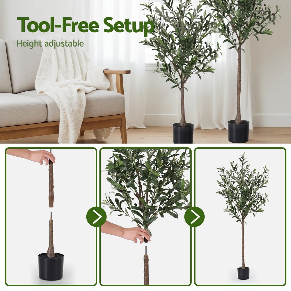 155cm Artificial Olive Tree Faux Trees Indoor Decor Artificial Plants Lifelike Plant - Home & Garden > Artificial Plants > Artificial Trees - Rivercity House & Home Co. (ABN 18 642 972 209) - Affordable Modern Furniture Australia