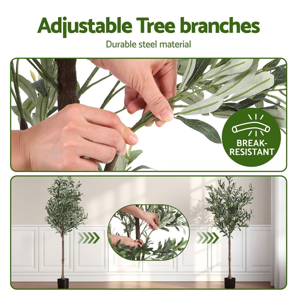 155cm Artificial Olive Tree Faux Trees Indoor Decor Artificial Plants Lifelike Plant - Home & Garden > Artificial Plants > Artificial Trees - Rivercity House & Home Co. (ABN 18 642 972 209) - Affordable Modern Furniture Australia