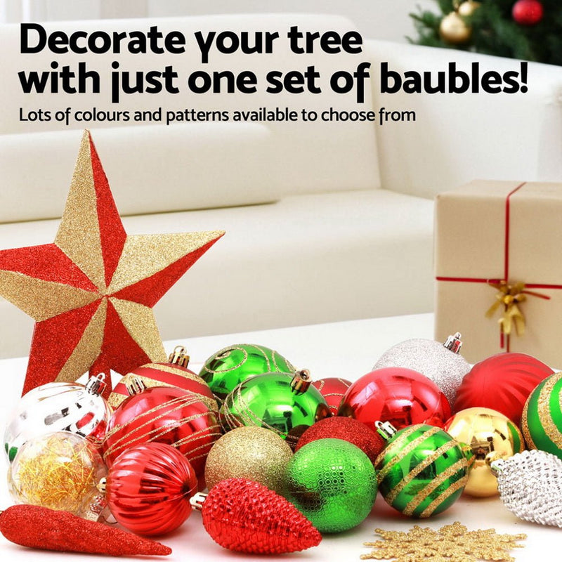 155pcs Christmas Tree Decorations Set Baubles Ornaments Party - Occasions > Christmas > Christmas Decorations - Rivercity House & Home Co. (ABN 18 642 972 209) - Affordable Modern Furniture Australia