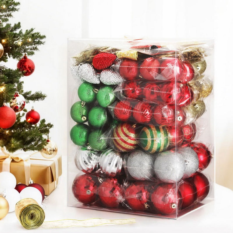 155pcs Christmas Tree Decorations Set Baubles Ornaments Party - Occasions > Christmas > Christmas Decorations - Rivercity House & Home Co. (ABN 18 642 972 209) - Affordable Modern Furniture Australia