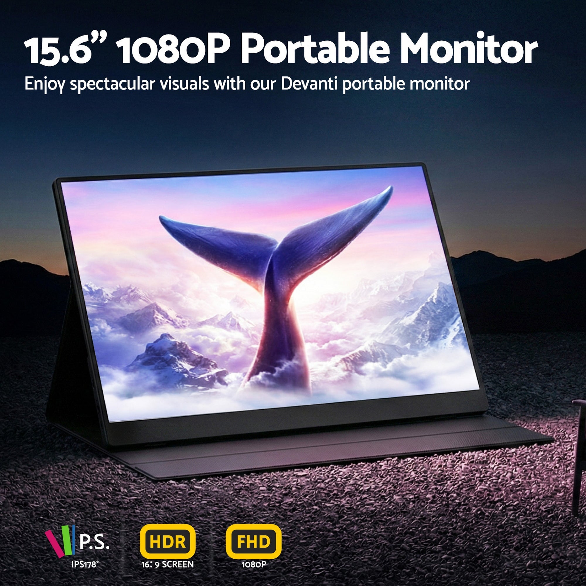 15.6 Inch Portable Monitor FHD 1080P IPS USB - C HDMI Gaming Laptop Screen - Electronics > Computers & Tablets > Laptops - Rivercity House & Home Co. (ABN 18 642 972 209) - Affordable Modern Furniture Australia