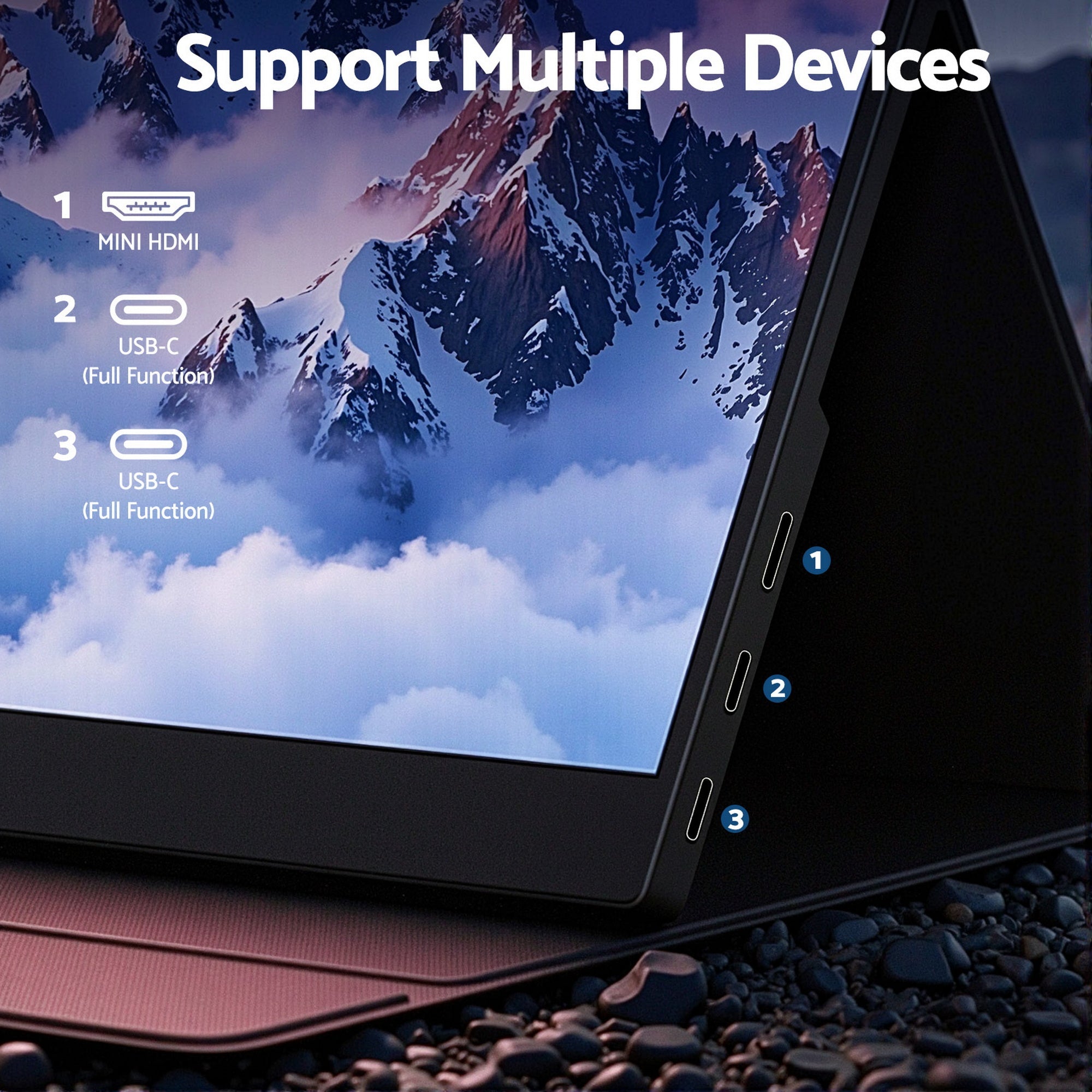 15.6 Inch Portable Monitor FHD 1080P IPS USB - C HDMI Gaming Laptop Screen - Electronics > Computers & Tablets > Laptops - Rivercity House & Home Co. (ABN 18 642 972 209) - Affordable Modern Furniture Australia