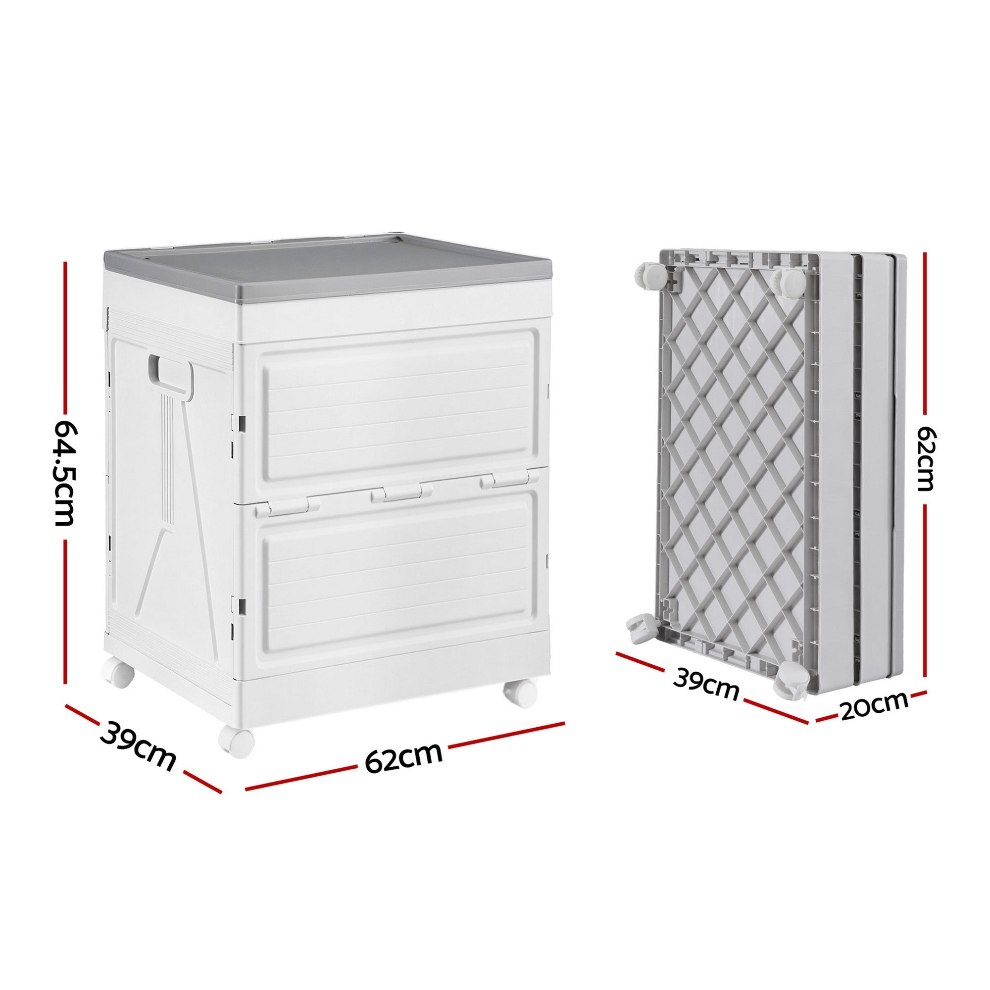 159L Outdoor Storage Box Stackable Cupboard Camping Organizer Wheels - Home & Garden > Storage > Storage Boxes - Rivercity House & Home Co. (ABN 18 642 972 209) - Affordable Modern Furniture Australia