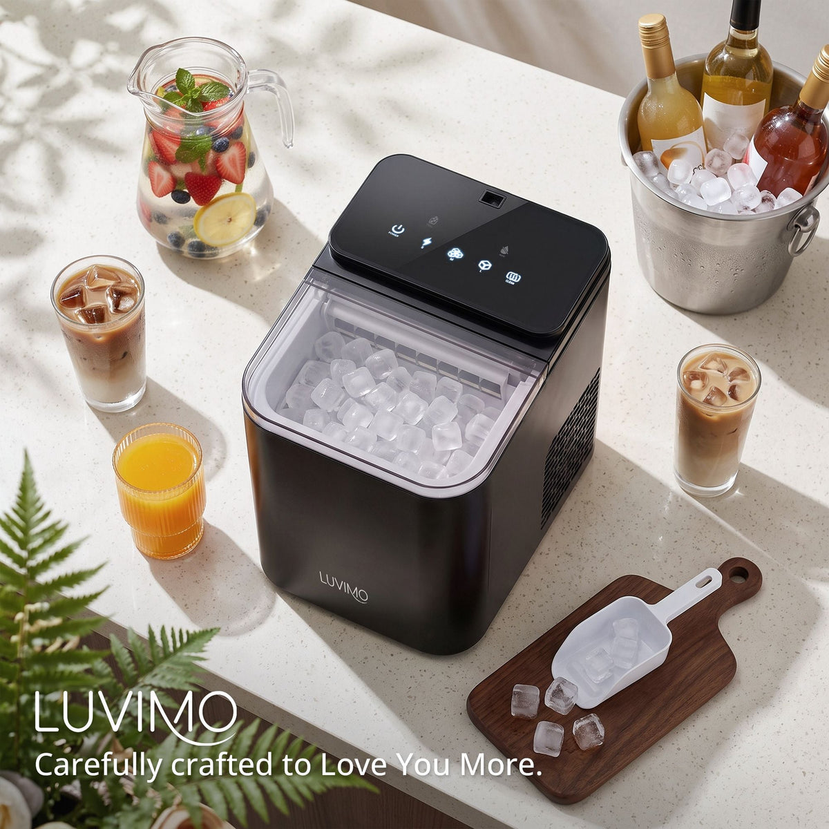 15kg Ice Maker Machine with Double Open Cover for Deep Cleaning - Black - Appliances > Kitchen Appliances > Ice Makers - Rivercity House & Home Co. (ABN 18 642 972 209) - Affordable Modern Furniture Australia