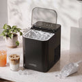 15kg Ice Maker Machine with Double Open Cover for Deep Cleaning - Black