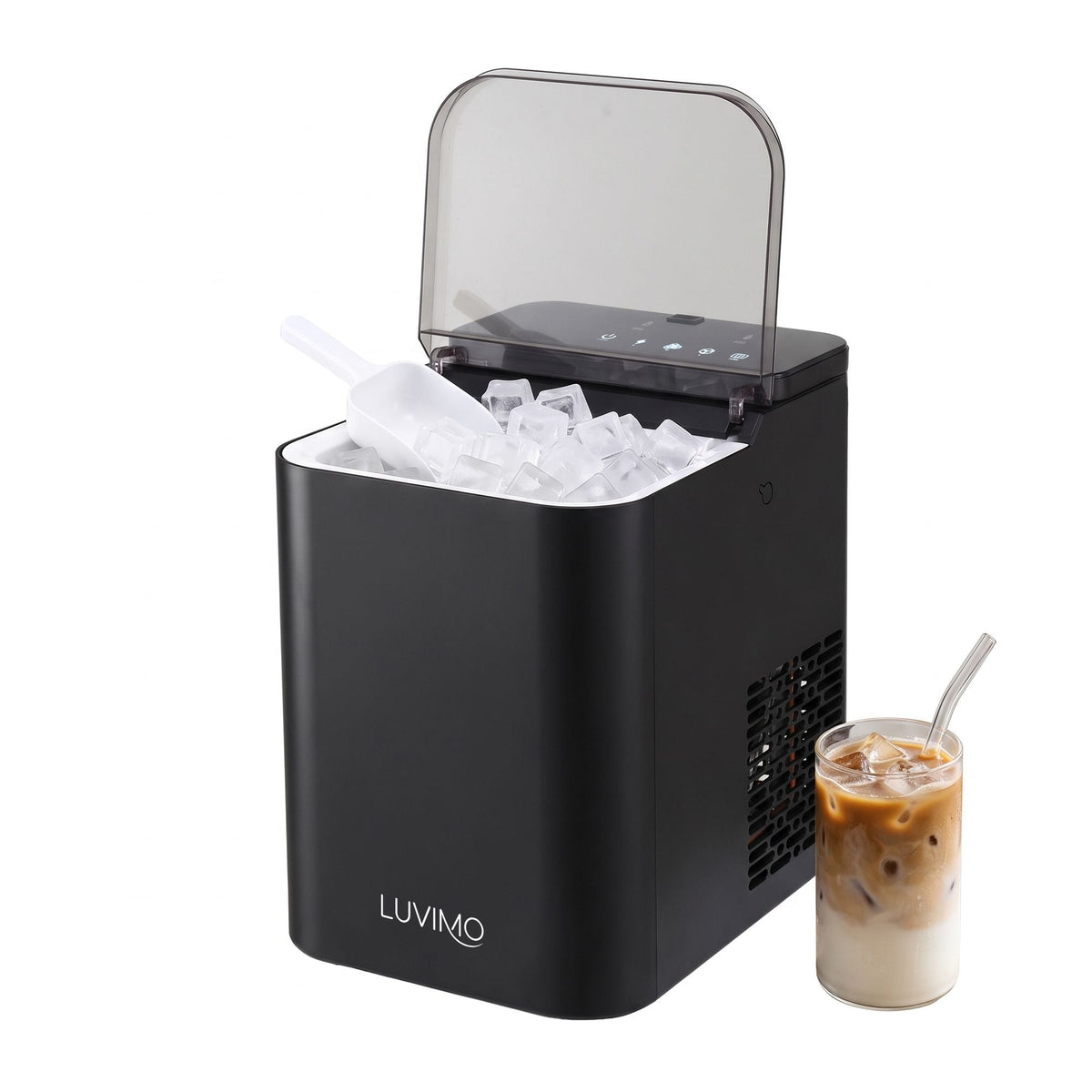 15kg Ice Maker Machine with Double Open Cover for Deep Cleaning - Black - Appliances > Kitchen Appliances > Ice Makers - Rivercity House & Home Co. (ABN 18 642 972 209) - Affordable Modern Furniture Australia