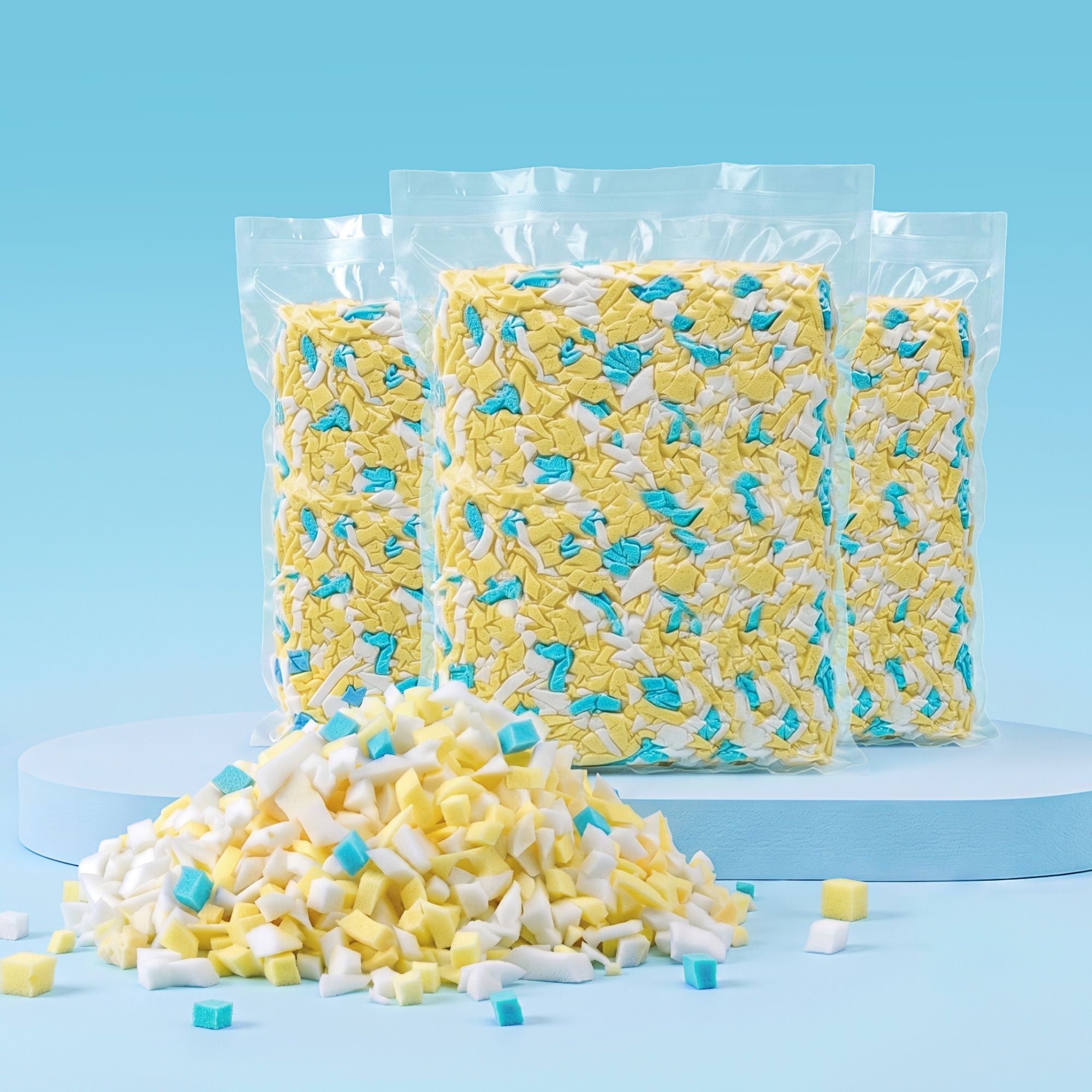 15lbs (6.6KG) Bean Bag Filler Shredded Memory Foam Filling High Density Soft Pillow Stuffing for Bean Bag Chair, Couch Cushion, Dog Bed, Stuffed Animals and Arts Crafts - Furniture > Sofas > Sofa Accessories - Rivercity House & Home Co. (ABN 18 642 972 209) - Affordable Modern Furniture Australia