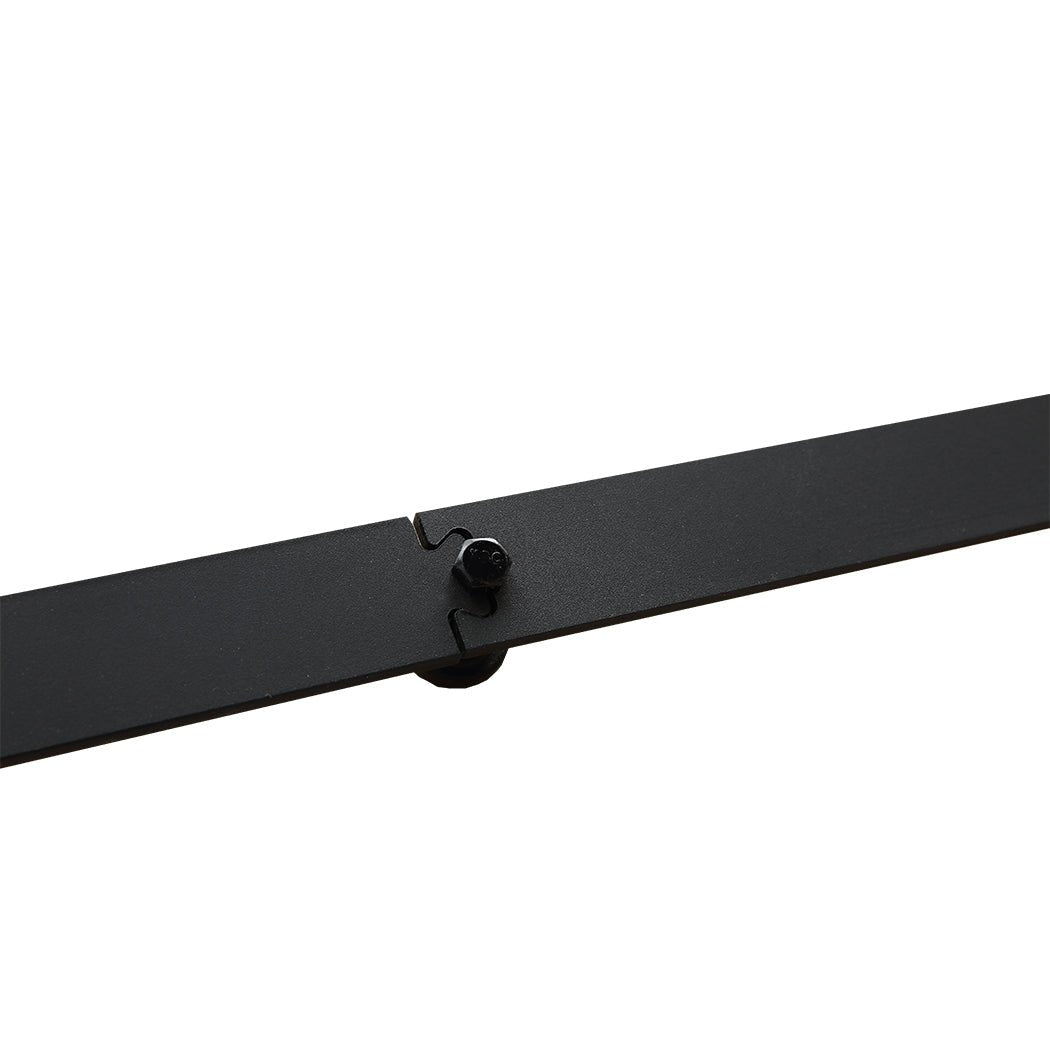 1.5M Antique Classic Single Sliding Barn Door Track Kit - Black - Rivercity House & Home Co. (ABN 18 642 972 209) - Affordable Modern Furniture Australia