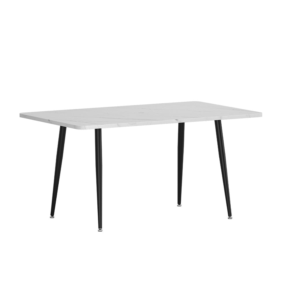 1.5M Dining Table Marble Effect - Furniture > Dining > Dining Tables - Rivercity House & Home Co. (ABN 18 642 972 209) - Affordable Modern Furniture Australia