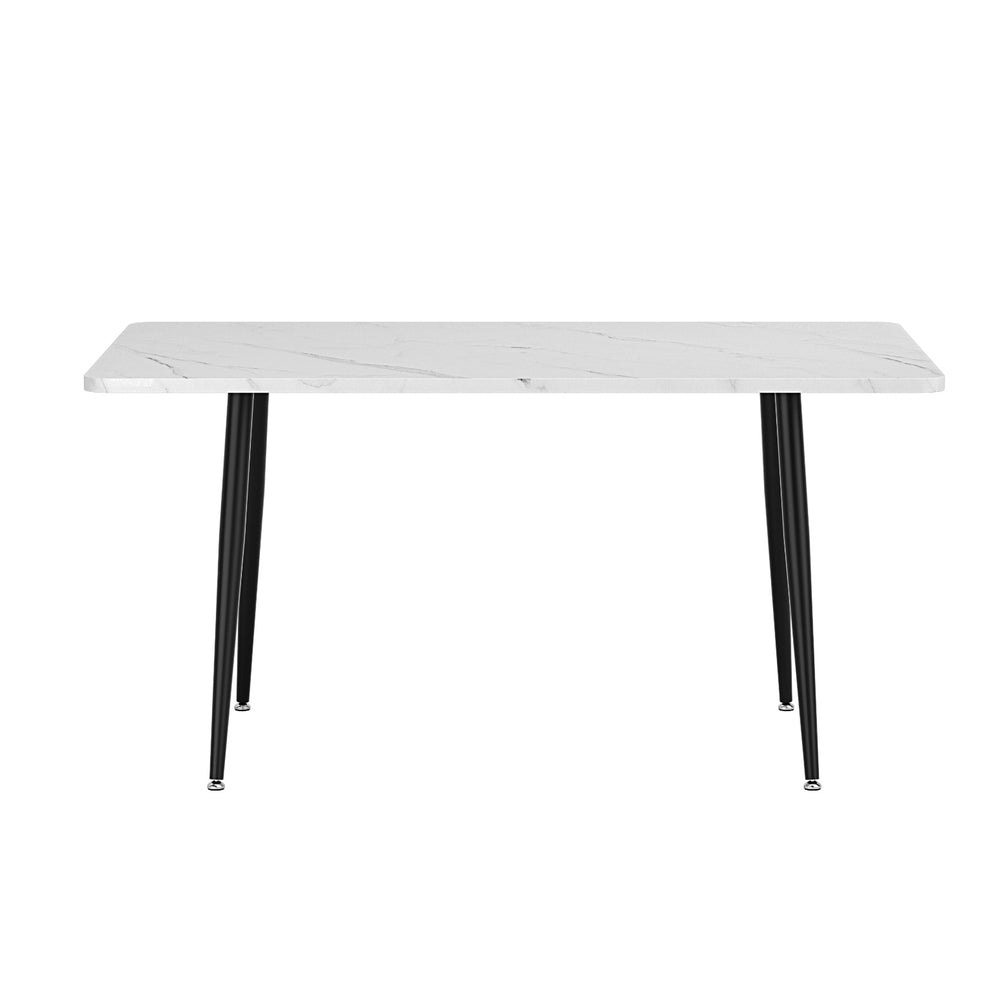 1.5M Dining Table Marble Effect - Furniture > Dining > Dining Tables - Rivercity House & Home Co. (ABN 18 642 972 209) - Affordable Modern Furniture Australia