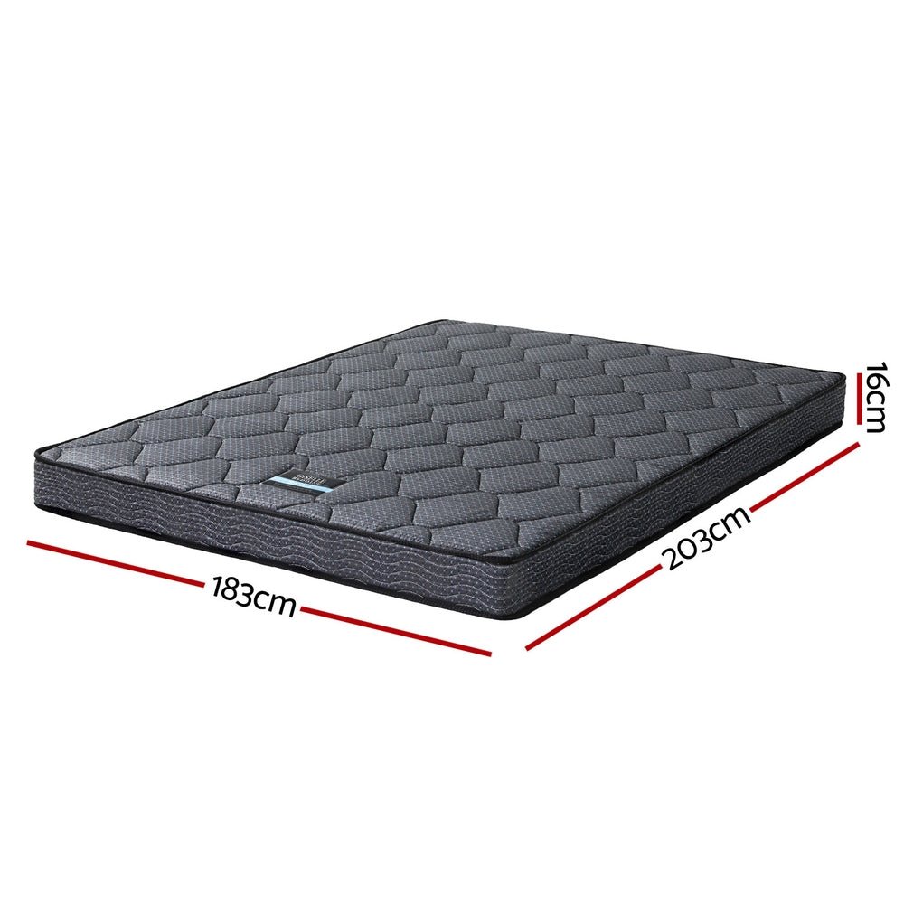 16cm Mattress Bonnell Spring King - Furniture > Mattresses > King Size Mattress - Rivercity House & Home Co. (ABN 18 642 972 209) - Affordable Modern Furniture Australia