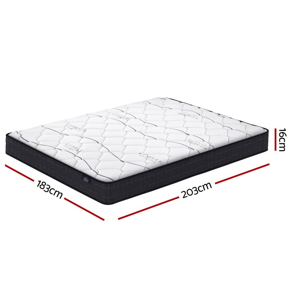 16cm Mattress Medium Firm King - Furniture > Mattresses > King Size Mattress - Rivercity House & Home Co. (ABN 18 642 972 209) - Affordable Modern Furniture Australia