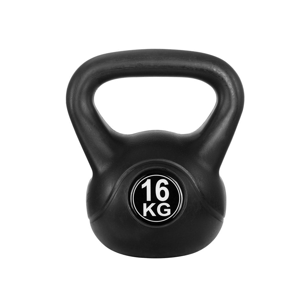 16kg Kettlebell for Weight Lifting and Gym Home Use - Black - Sports & Fitness > Exercise, Gym & Fitness > Free Weights - Rivercity House & Home Co. (ABN 18 642 972 209) - Affordable Modern Furniture Australia