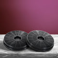 17cm Range Hood Carbon Charcoal Filters Replacement x2 - Black