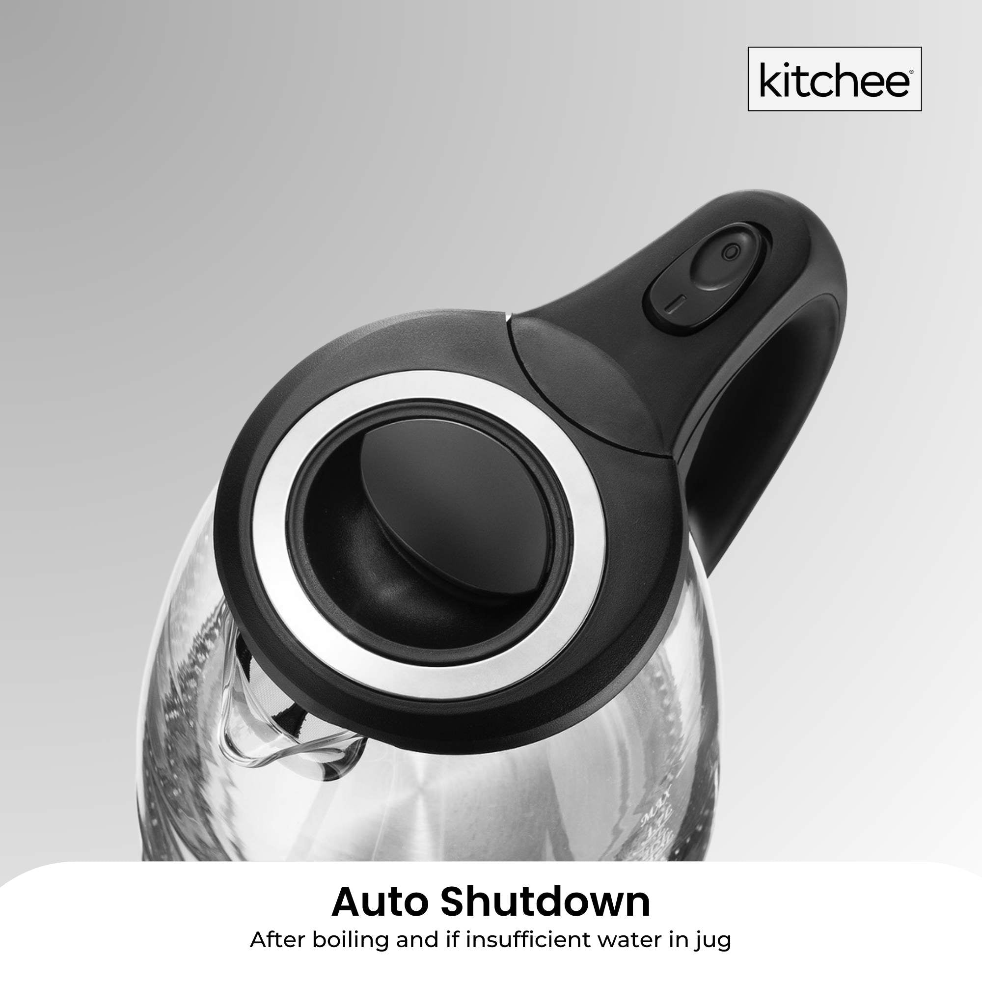1.7L Electric Glass Kettle LED Blue Light 360 Automatic Cordless Water Boiling Jug - Appliances > Kitchen Appliances > Kettles - Rivercity House & Home Co. (ABN 18 642 972 209) - Affordable Modern Furniture Australia