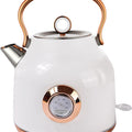 1.7L Electric Water Kettle with Temperature Display - White
