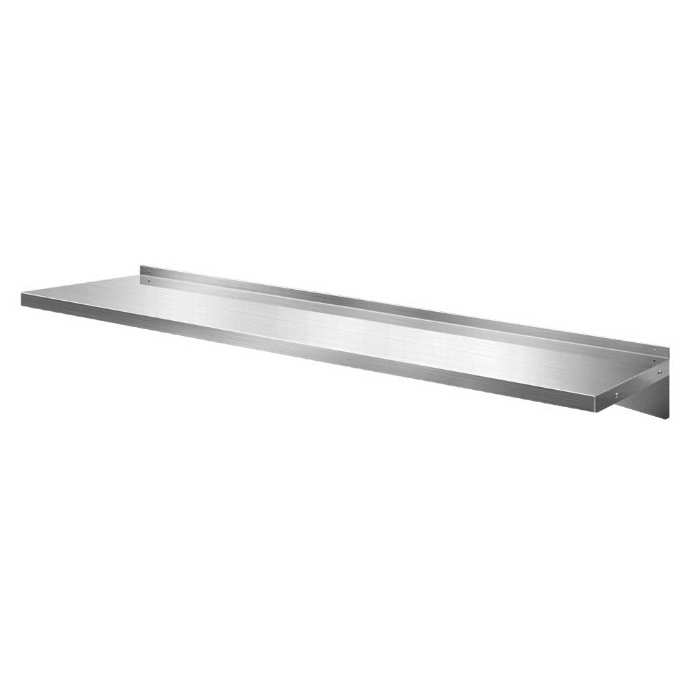 1800mm Stainless Steel Kitchen Wall Shelf Mounted Rack - Home & Garden > DIY > Kitchen & Bathroom DIY - Rivercity House & Home Co. (ABN 18 642 972 209) - Affordable Modern Furniture Australia