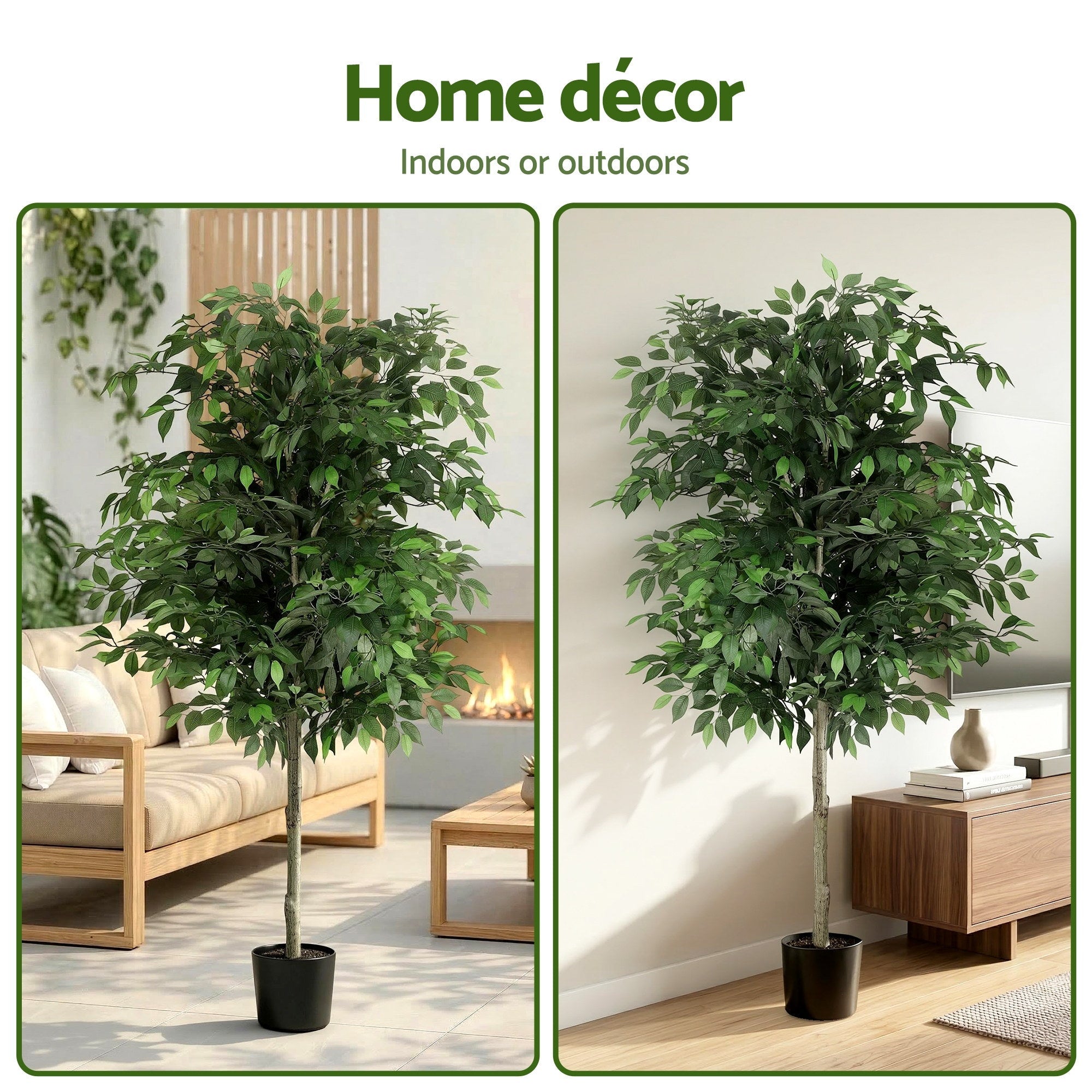 180cm Artificial Ficus Tree Faux Trees Indoor Decor Artificial Plants Lifelike Plant 1.8M - Home & Garden > Artificial Plants > Artificial Trees - Rivercity House & Home Co. (ABN 18 642 972 209) - Affordable Modern Furniture Australia