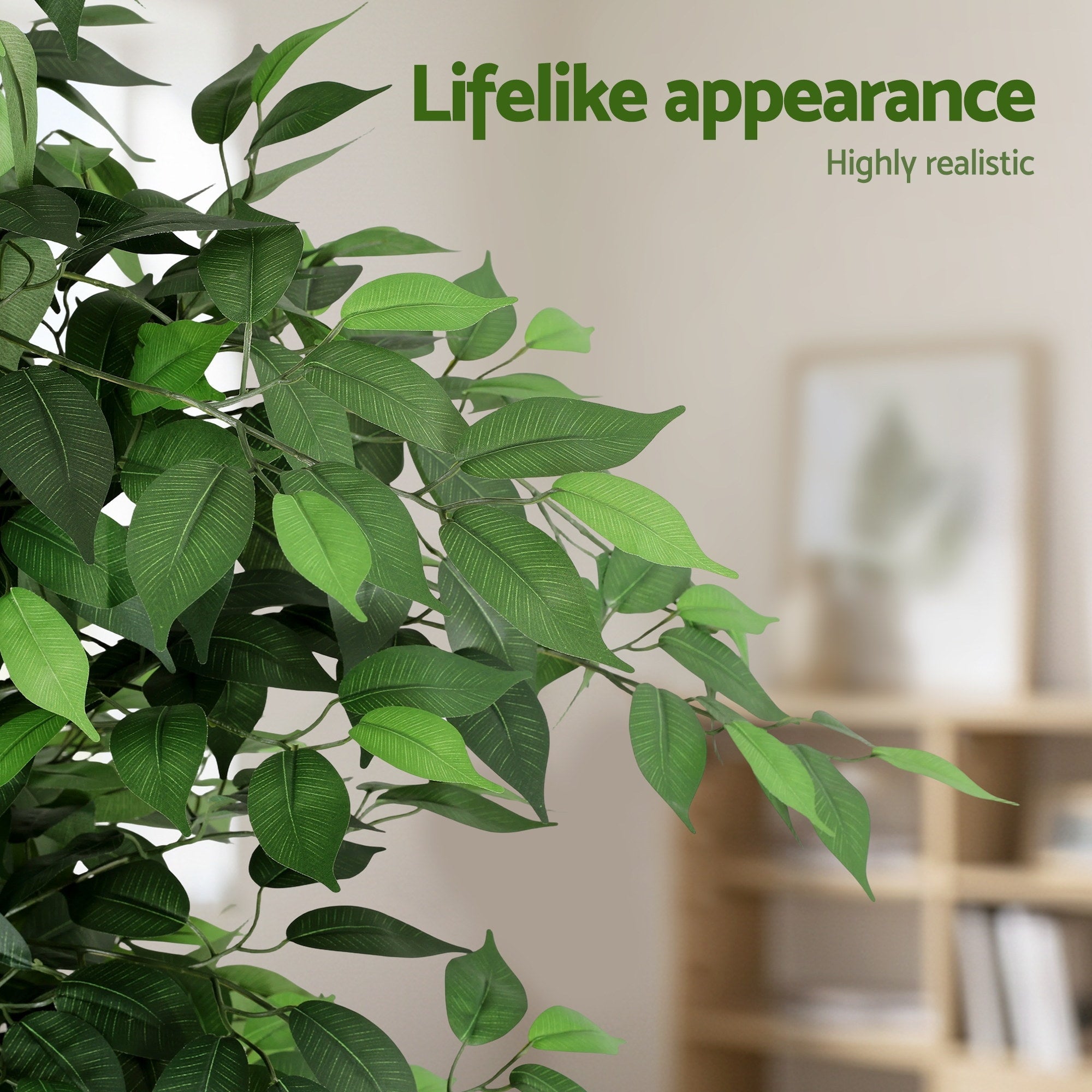 180cm Artificial Ficus Tree Faux Trees Indoor Decor Artificial Plants Lifelike Plant 1.8M - Home & Garden > Artificial Plants > Artificial Trees - Rivercity House & Home Co. (ABN 18 642 972 209) - Affordable Modern Furniture Australia