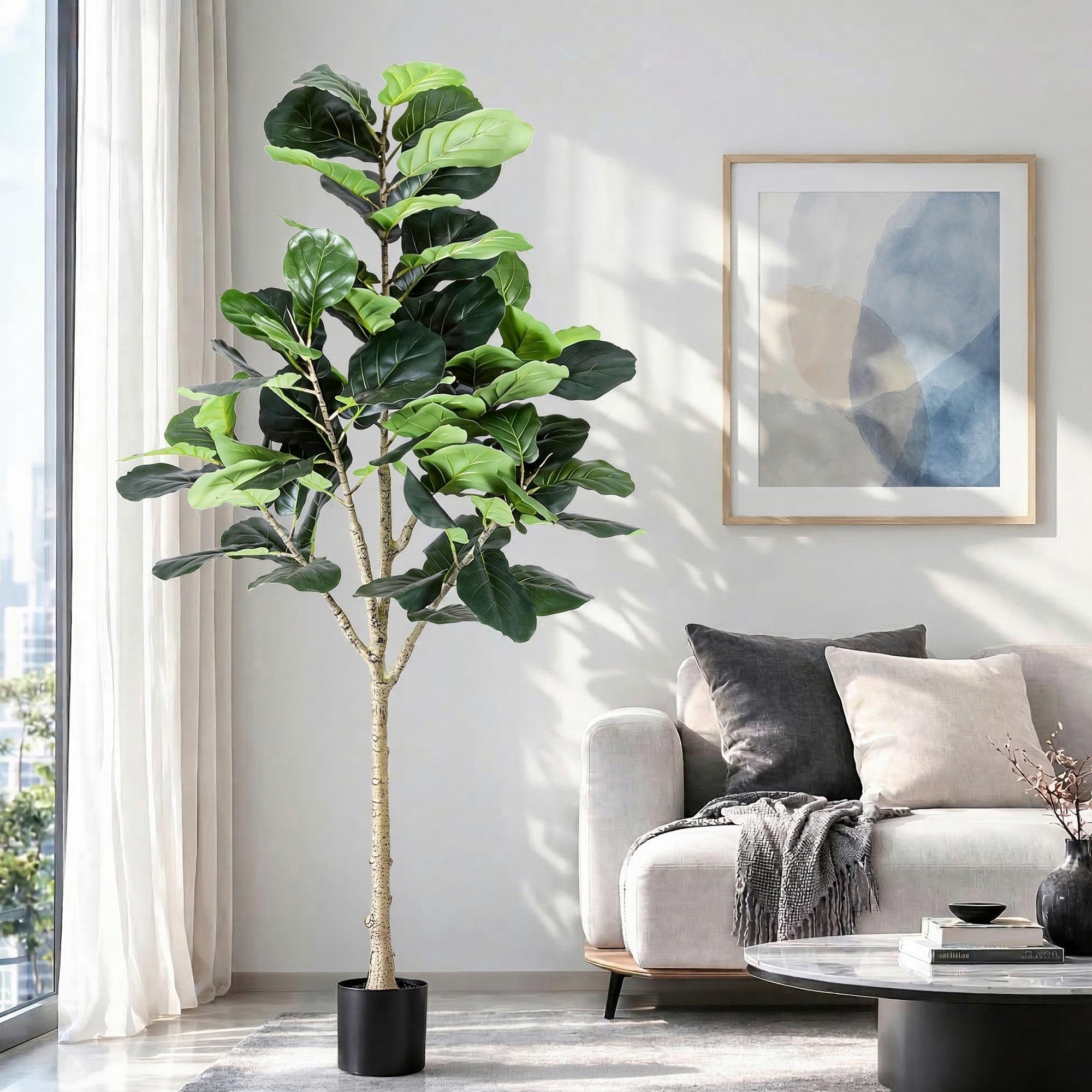 180cm Artificial Fiddle Tree Faux Trees Indoor Decor Artificial Plants Lifelike Plant 1.8M - Home & Garden > Artificial Plants > Artificial Trees - Rivercity House & Home Co. (ABN 18 642 972 209) - Affordable Modern Furniture Australia