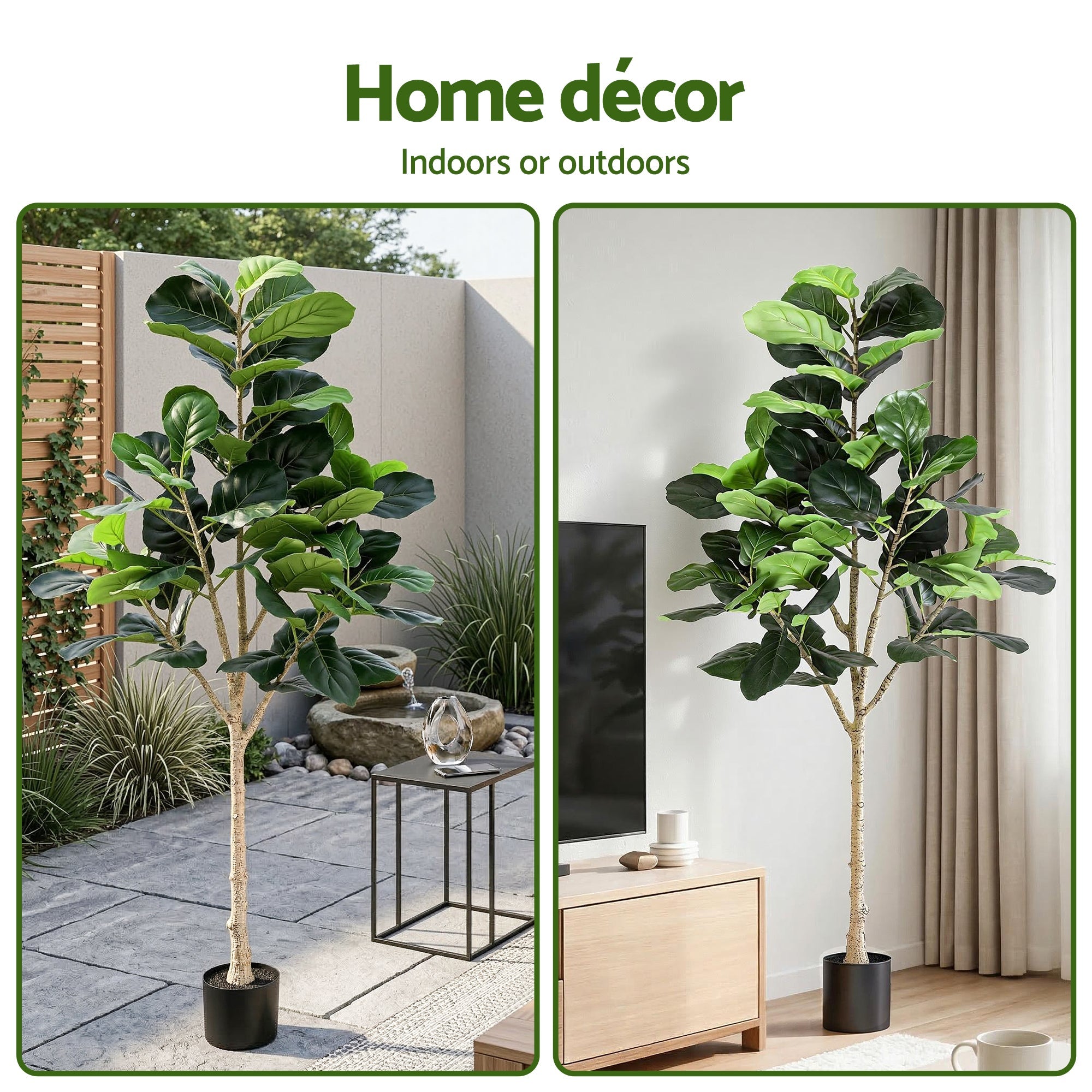 180cm Artificial Fiddle Tree Faux Trees Indoor Decor Artificial Plants Lifelike Plant 1.8M - Home & Garden > Artificial Plants > Artificial Trees - Rivercity House & Home Co. (ABN 18 642 972 209) - Affordable Modern Furniture Australia
