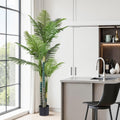 180cm Artificial Palm Tree Indoor Faux Plant with Weighted Pot - Green