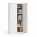 180cm Steel Locker Cabinet with 4 Adjustable Shelves and Lock