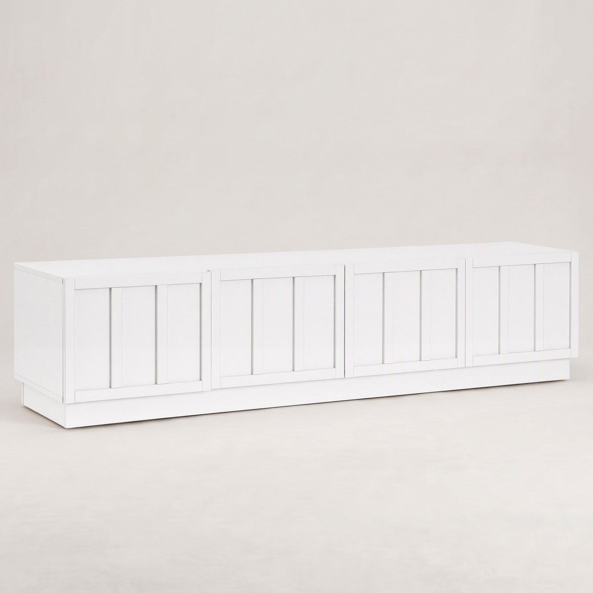 180cm TV Unit Entertainment Cabinet with Fluted Doors and Cable Management - White - Furniture > Living Room > TV Units - Rivercity House & Home Co. (ABN 18 642 972 209) - Affordable Modern Furniture Australia