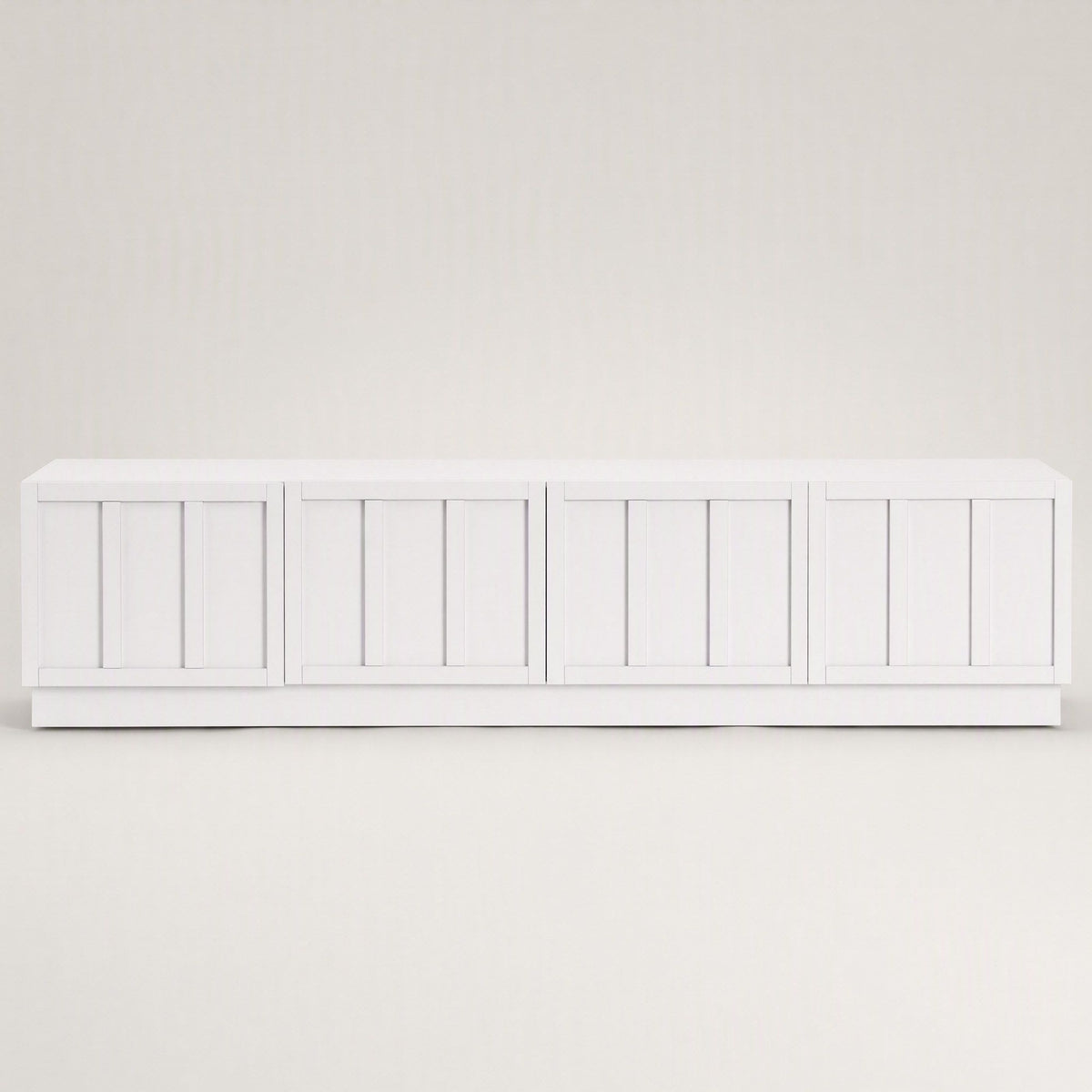 180cm TV Unit Entertainment Cabinet with Fluted Doors and Cable Management - White - Furniture > Living Room > TV Units - Rivercity House & Home Co. (ABN 18 642 972 209) - Affordable Modern Furniture Australia