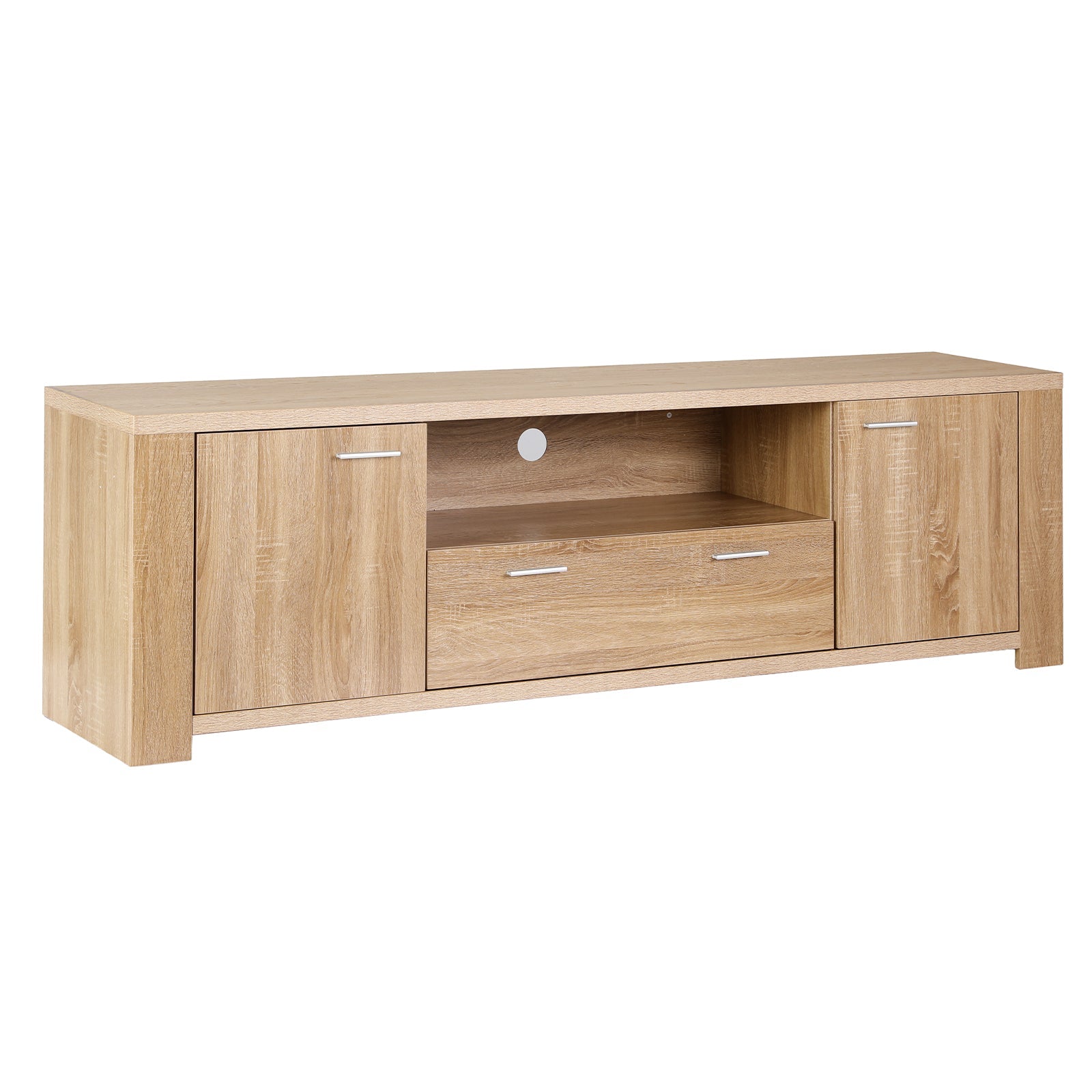 180cm TV Unit Entertainment Unit Storage Drawer Cabinet Pine - Furniture > Living Room > TV Units - Rivercity House & Home Co. (ABN 18 642 972 209) - Affordable Modern Furniture Australia