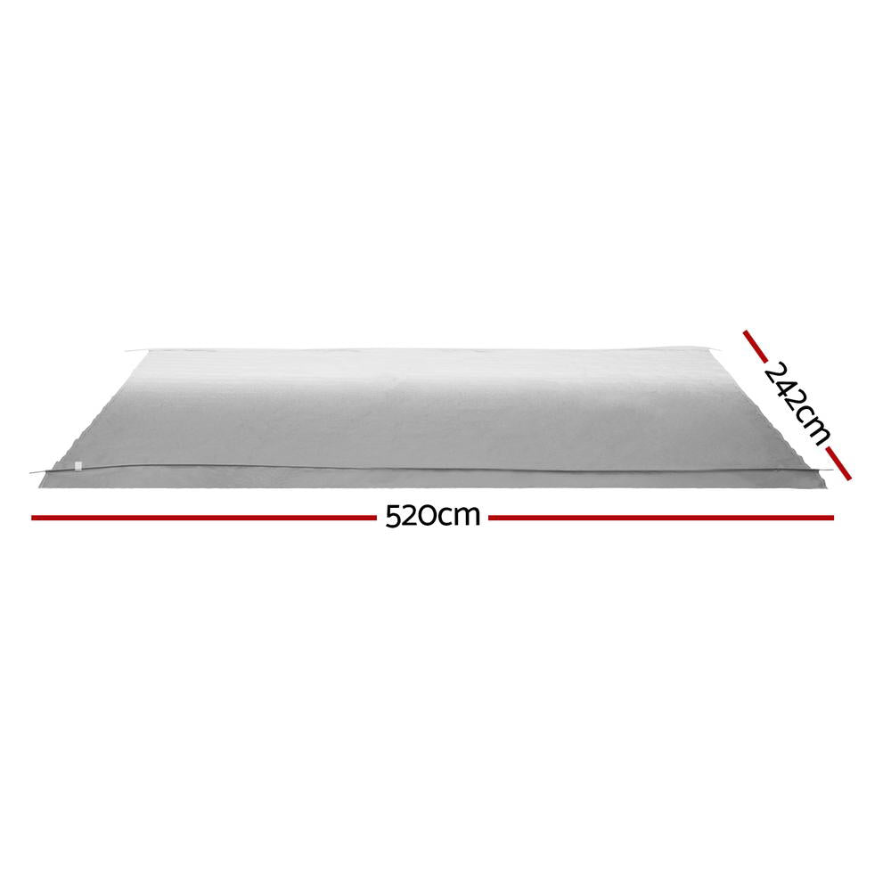 18ft Caravan Awning RV Replacement Fabric 5.20M x 2.42M - Home & Garden > Shading > Awnings - Rivercity House & Home Co. (ABN 18 642 972 209) - Affordable Modern Furniture Australia