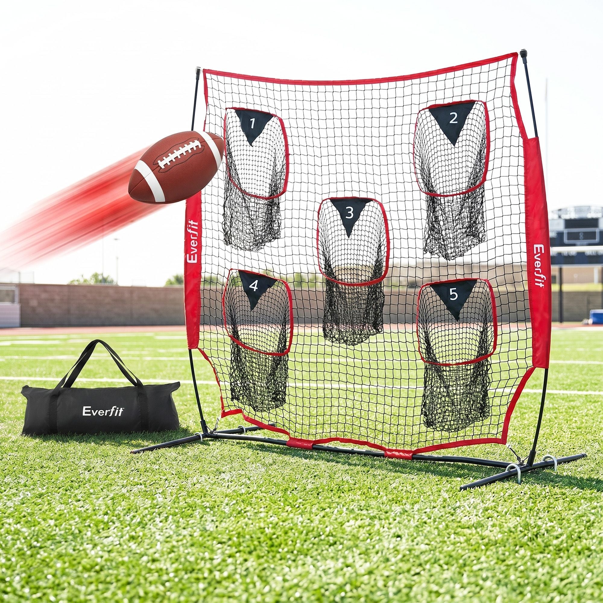 1.8m Football Training Net 5 Target Portable Soccer Goal Nets Rebounder - Sports & Fitness > Ball Sports > Soccer & Soccer Accessories - Rivercity House & Home Co. (ABN 18 642 972 209) - Affordable Modern Furniture Australia