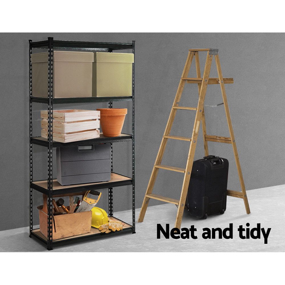 1.8M Garage Shelving Warehouse Rack Pallet Racking Storage Shelf Charcoal - Tools > Tools Storage > Wall Storage Racks - Rivercity House & Home Co. (ABN 18 642 972 209) - Affordable Modern Furniture Australia