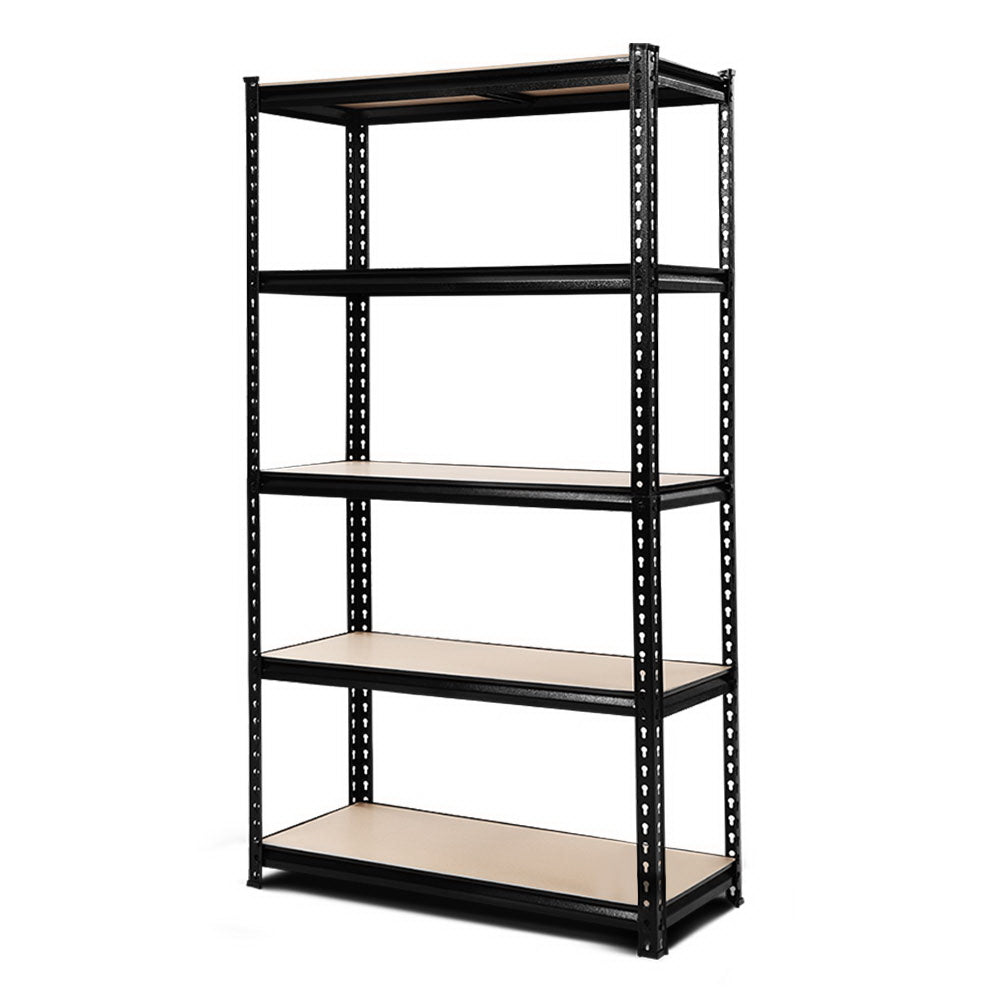 1.8M Garage Shelving Warehouse Rack Pallet Racking Storage Shelve Black - Tools > Tools Storage > Wall Storage Racks - Rivercity House & Home Co. (ABN 18 642 972 209) - Affordable Modern Furniture Australia
