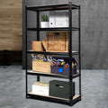 1.8M Garage Pallet Racking Storage Shelf Rack - Black