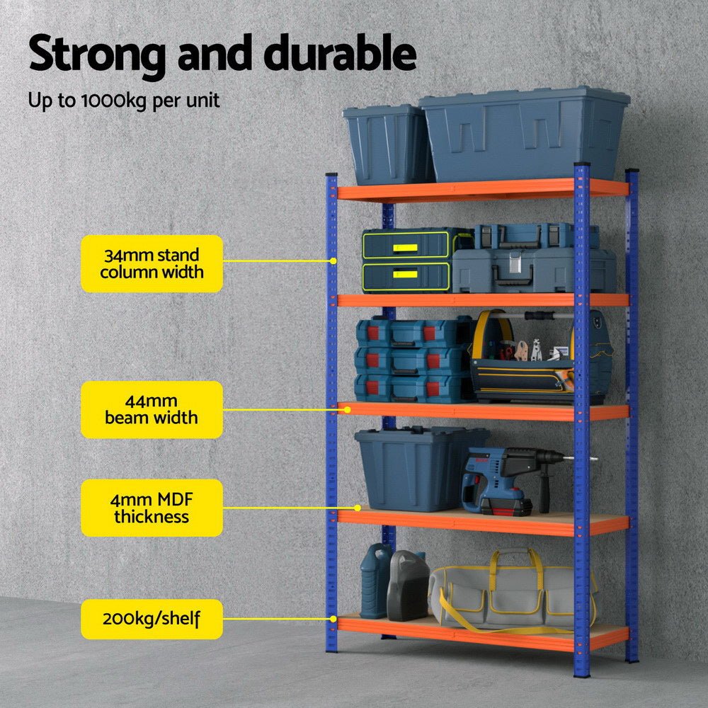 1.8M Garage Shelving Warehouse Rack - Tools > Tools Storage > Wall Storage Racks - Rivercity House & Home Co. (ABN 18 642 972 209) - Affordable Modern Furniture Australia