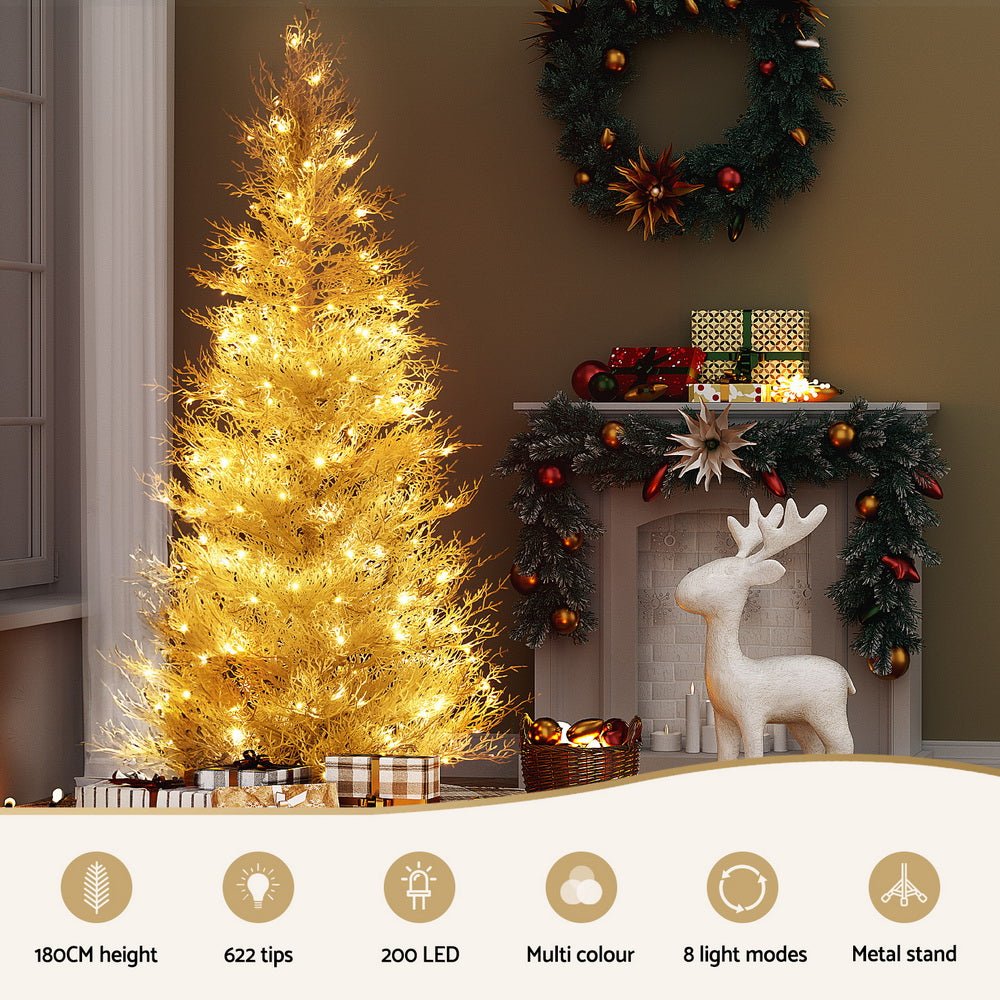 1.8M LED Christmas Tree 8 Modes Adjustable Multi Color Light Snowy - Occasions > Christmas > Christmas Trees - Rivercity House & Home Co. (ABN 18 642 972 209) - Affordable Modern Furniture Australia