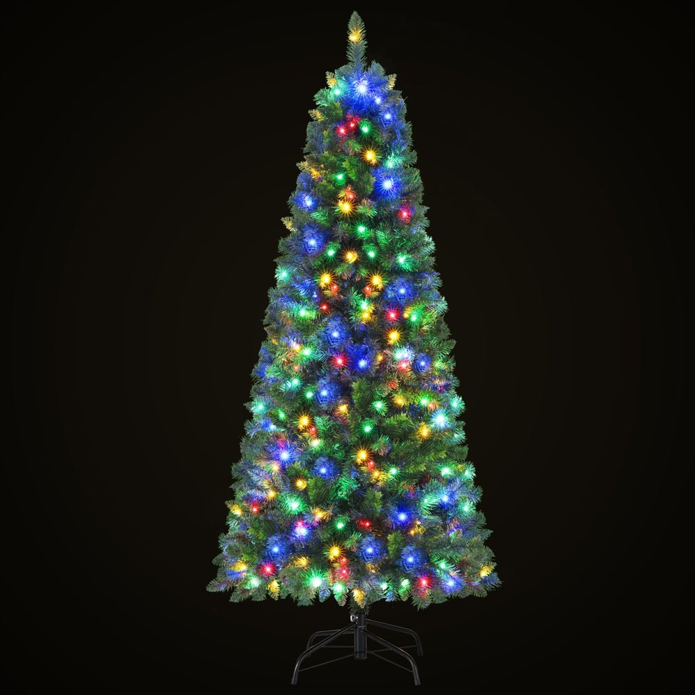 1.8M Pre - lit Christmas Tree 8 Mode Multi Colour 200 LED Light Xmas - Occasions > Christmas > Christmas Trees - Rivercity House & Home Co. (ABN 18 642 972 209) - Affordable Modern Furniture Australia