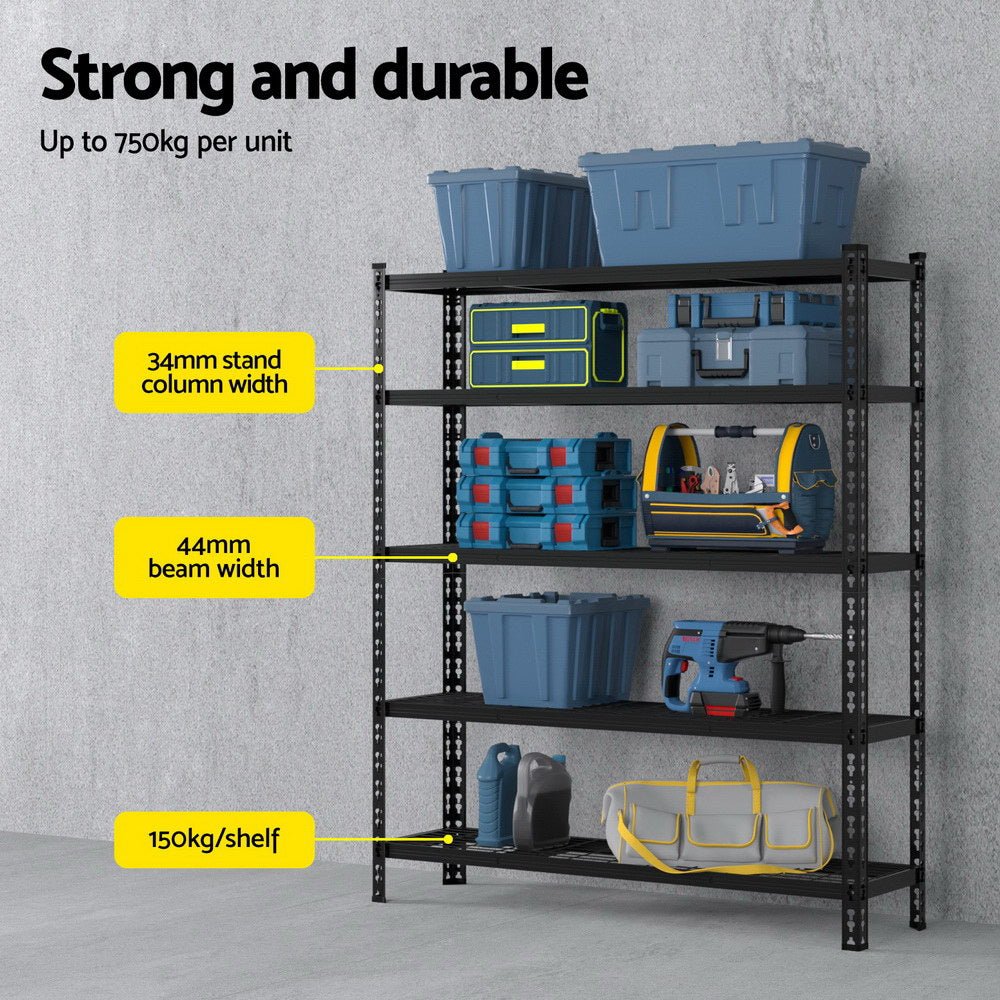 1.8MX1.2M Garage Shelving Warehouse Rack - Tools > Tools Storage > Wall Storage Racks - Rivercity House & Home Co. (ABN 18 642 972 209) - Affordable Modern Furniture Australia