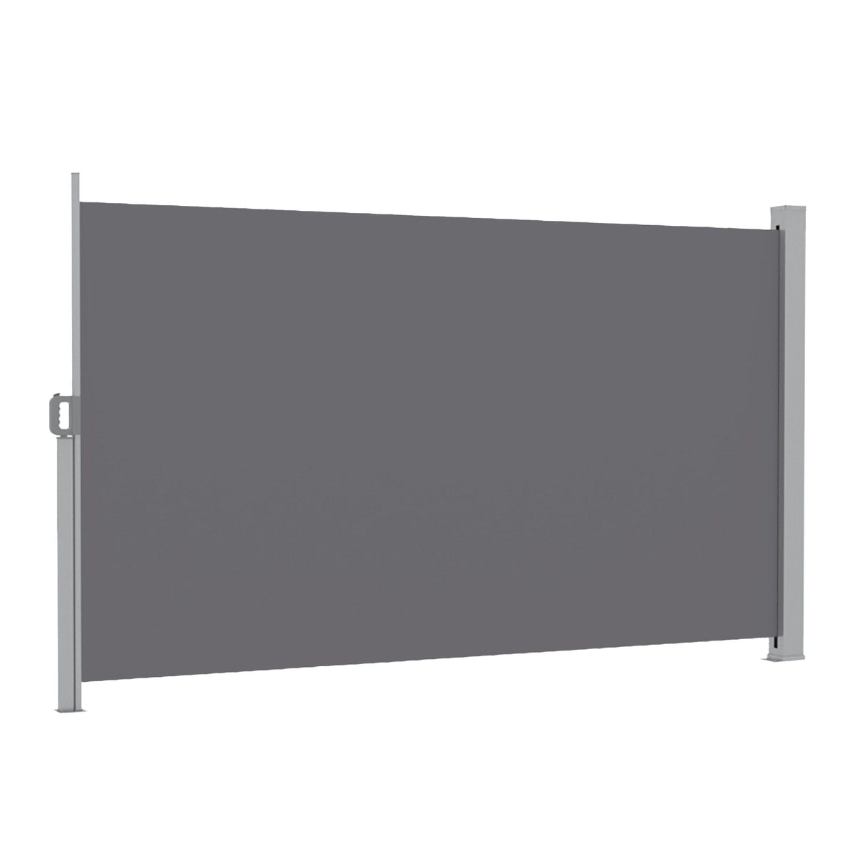 1.8X3.5M Side Awning Retractable Privacy Screen Outdoor Sun Shade Grey - Home & Garden > Shading > Umbrellas & Sunshades - Rivercity House & Home Co. (ABN 18 642 972 209) - Affordable Modern Furniture Australia
