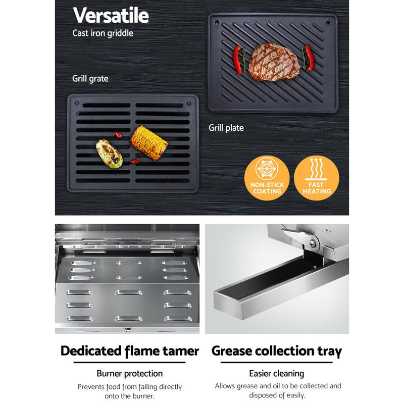 2 Burner Portable Gas BBQ Stove - Home & Garden - Rivercity House & Home Co. (ABN 18 642 972 209) - Affordable Modern Furniture Australia