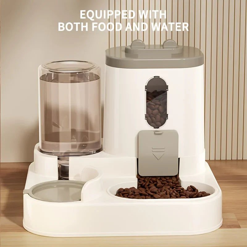 2-in-1 Automatic Cat Food and Water Dispenser - Pet Care > Dog Supplies > Dog Bowls, Feeders & Waterers - Rivercity House & Home Co. (ABN 18 642 972 209) - Affordable Modern Furniture Australia