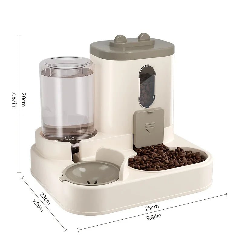 2-in-1 Automatic Cat Food and Water Dispenser - Pet Care > Dog Supplies > Dog Bowls, Feeders & Waterers - Rivercity House & Home Co. (ABN 18 642 972 209) - Affordable Modern Furniture Australia
