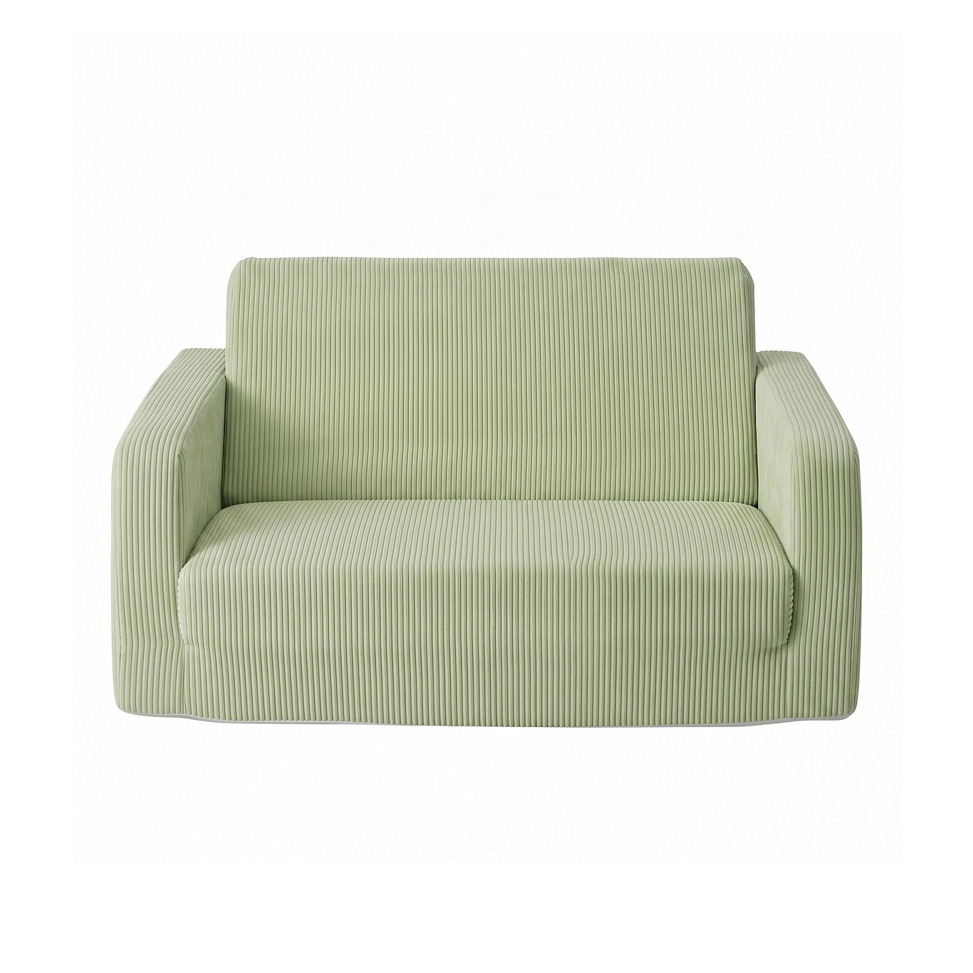 2-in-1 Kids Sofa with Side Pocket and Removable Cover 76x44x39cm - Light Green - Furniture > Sofas > Sofas & Sofa Beds - Rivercity House & Home Co. (ABN 18 642 972 209) - Affordable Modern Furniture Australia