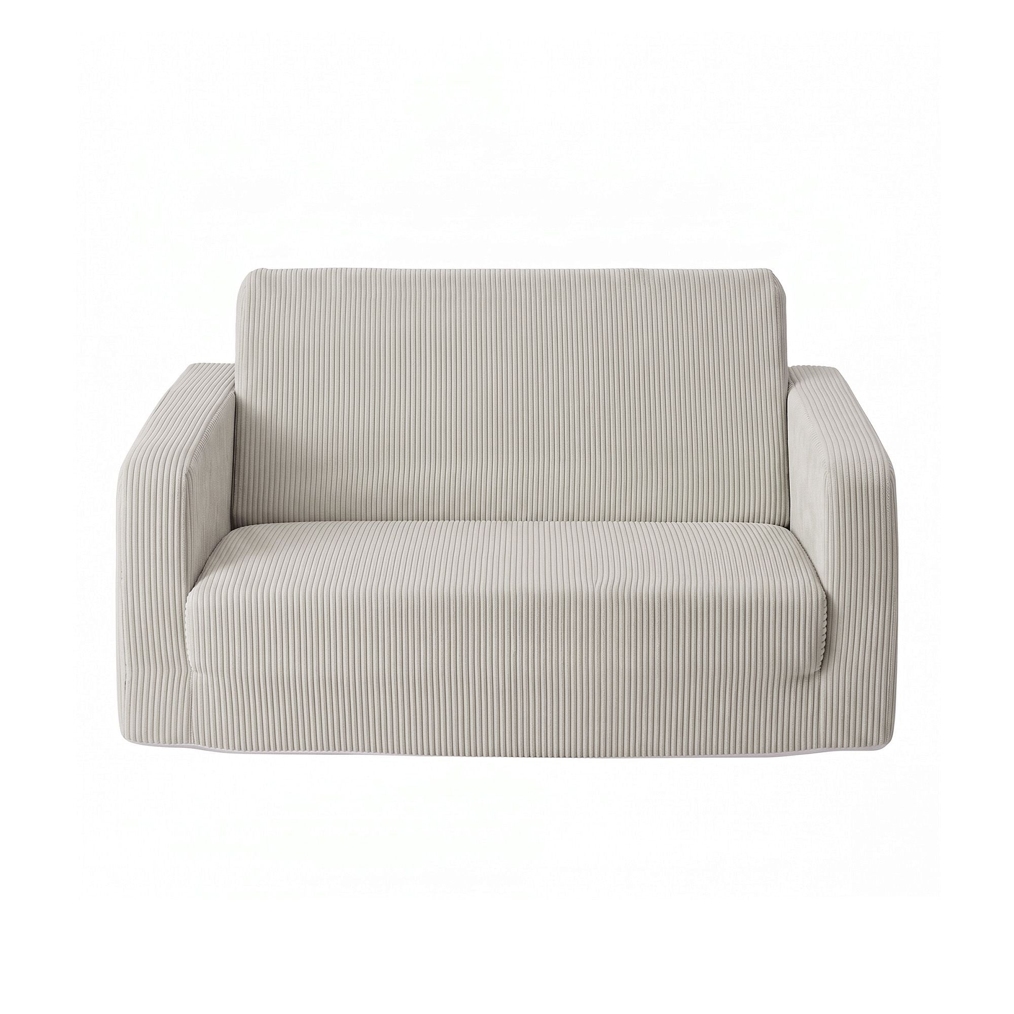 2-in-1 Kids Sofa with Side Pocket and Removable Cover 76x44x39cm - Light Grey - Furniture > Sofas > Sofas & Sofa Beds - Rivercity House & Home Co. (ABN 18 642 972 209) - Affordable Modern Furniture Australia