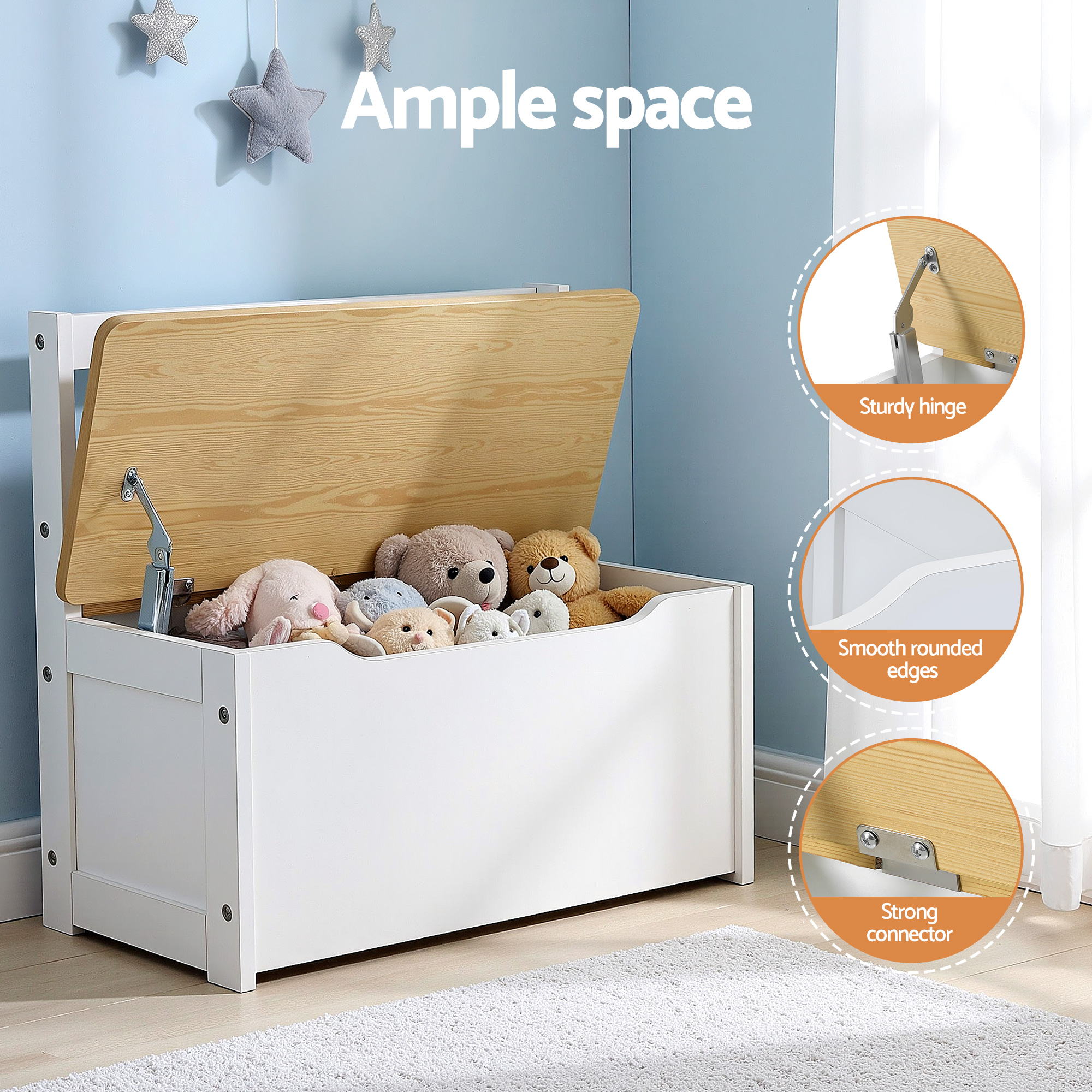 2 in 1 Kids Table and Chair Set, Activity Table with Storage Bench and 2 Chairs for Reading, Drawing, Writing, Snack Time & Arts Crafts, 4 PCS Toddler Table and Chair Set, Natural - Baby & Kids > Kid's Furniture > Kid's Tables, Chairs & Seats - Rivercity House & Home Co. (ABN 18 642 972 209) - Affordable Modern Furniture Australia