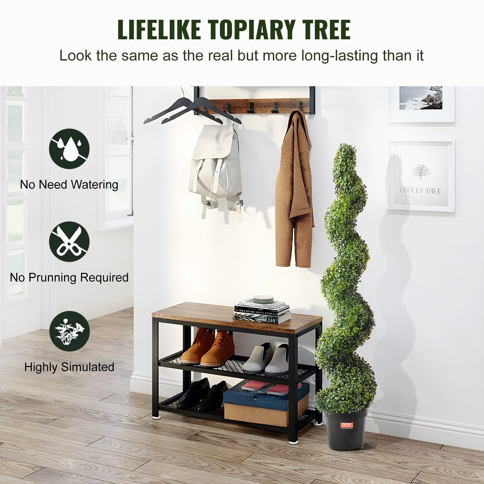 2 Pack 152.4cm Artificial Boxwood Topiary Trees UV Resistant Indoor Outdoor - Green - Home & Garden > Artificial Plants > Artificial Flowers & Plants - Rivercity House & Home Co. (ABN 18 642 972 209) - Affordable Modern Furniture Australia