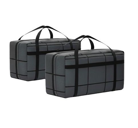 2 - Pack 180L Extra Large Moving Storage Bags with Handles & Heavy Duty Zipper - Blue - Home & Garden > Storage > Clothing & Wardrobe Storage - Rivercity House & Home Co. (ABN 18 642 972 209) - Affordable Modern Furniture Australia
