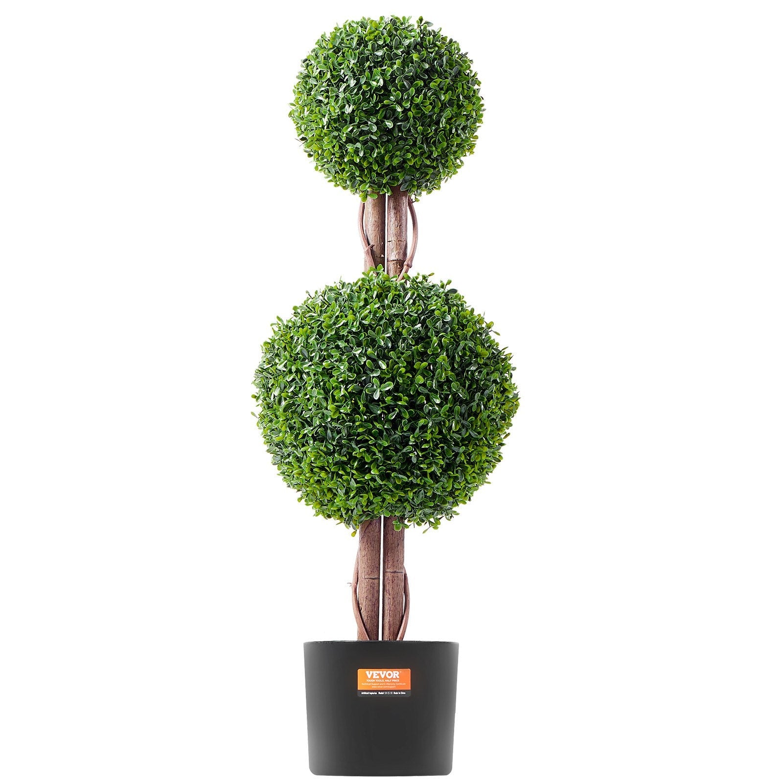 2 Pack 91.4cm Artificial Boxwood Double-Ball Topiary Trees for Indoor Outdoor - Natural Green - Home & Garden > Artificial Plants > Artificial Flowers & Plants - Rivercity House & Home Co. (ABN 18 642 972 209) - Affordable Modern Furniture Australia